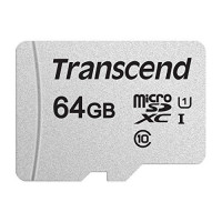Карта памяти Transcend TS64GUSD300S-A,  microSD 64GB Class 10 U1